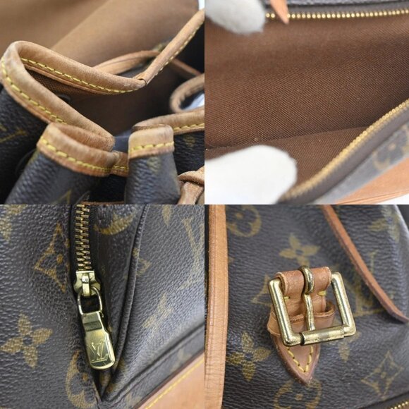 LOUIS VUITTON Montsouris MM Backpack Bag Monogram Leather Brown M51136 18KC526 main image 16